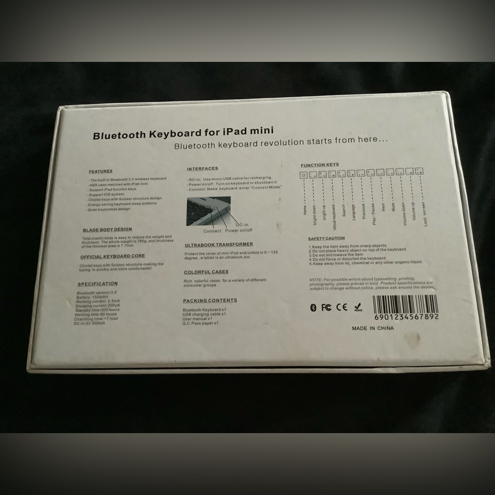 Tablet Bluetooth Keyboard - Picture 8 of 8